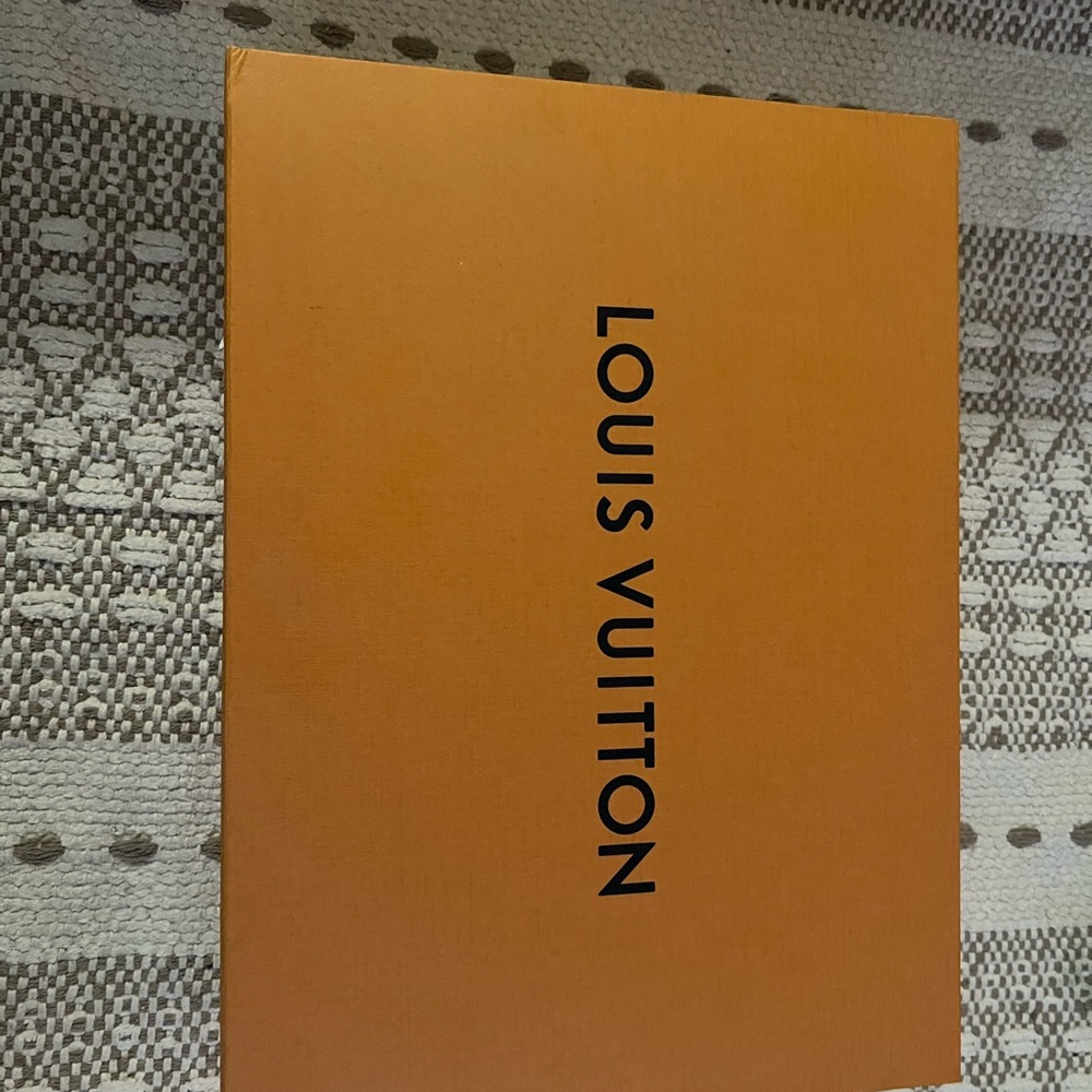 Louis Vuitton White Dust Bag with Orange Box